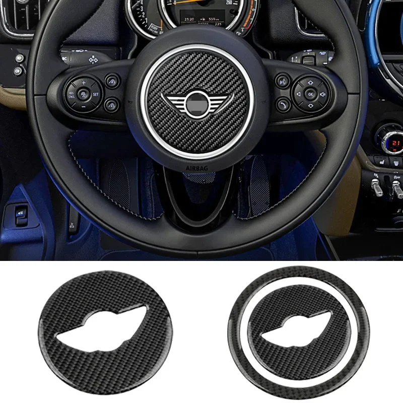 Rmauto Real Carbon Fiber Car Wheel Cover Sticker Trim Per Mini Cooper One S Jcw R55 R56 R Series F54 F55 F60 F Series Body Kit