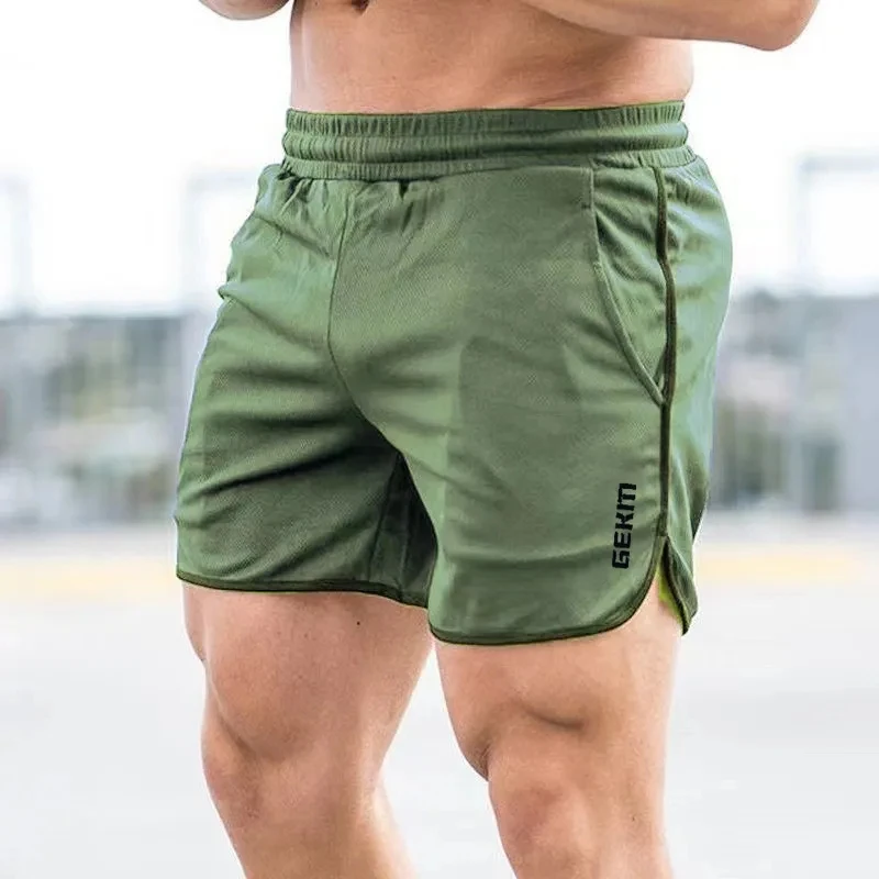 

Running Fitness Sports Shorts Men Basketball Short Summer Quick Dry Sportshort Male Hiking Training Sportwear Gym Clothing Gray