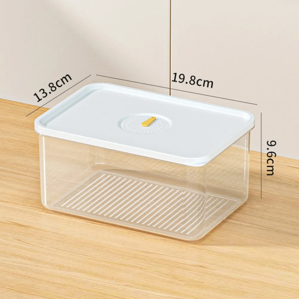 Fruits Meat Preservation Food Storage Box Portable Food Grade Fridge Organizer Container Transparent 5