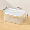 Fruits Meat Preservation Food Storage Box Portable Food Grade Fridge Organizer Container Transparent 5