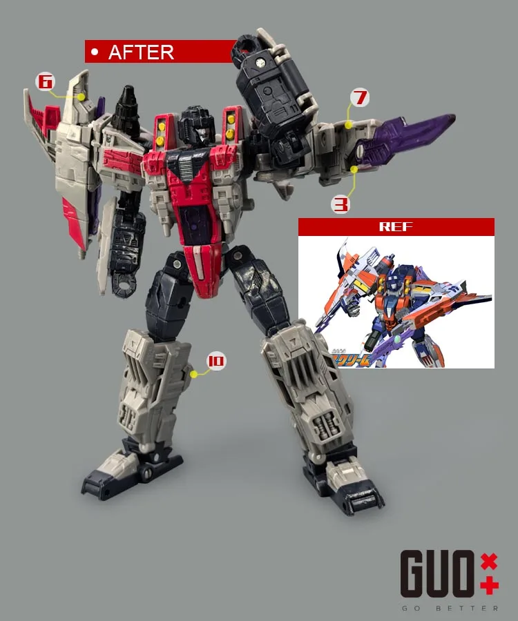 GO BETTER Filler Upgrade Kit For Legacy United Cybertron Starscream Accessories