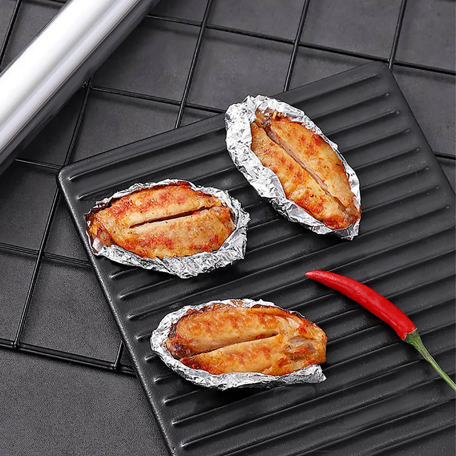 Thick Heavy Duty Aluminum Foil Baking Tin Foil Rolls Food Safe BBQ Wrap  Barbecue Fried Chicken