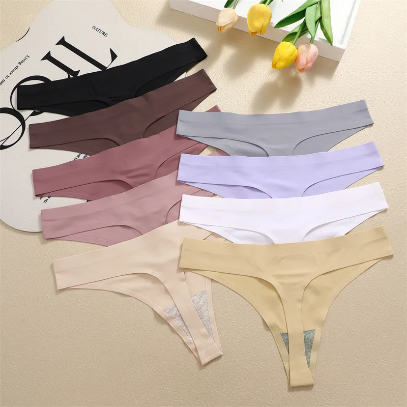 3PCS/Set Women's Underwear Cotton Panty Sexy Panties Female Underpants Solid Color Panty Intimates Women Lingerie S-XL