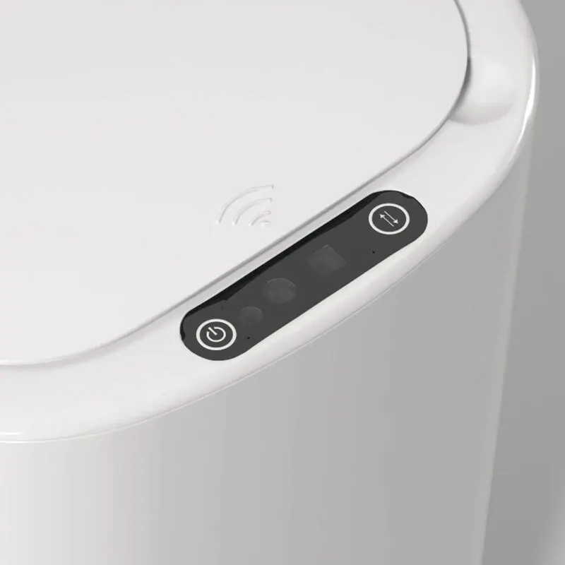 Smart Sensing Trash Can Automatic White Trash Can Kitchen Bathroom Waterproof 12L Electric Trash Can 4