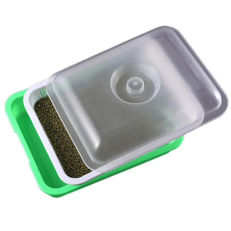 Microgreens sprouting tray with lid Double Layer Grass Germination Nursery Pot Grow Basket Hydroponics Microgreens Plate Tool