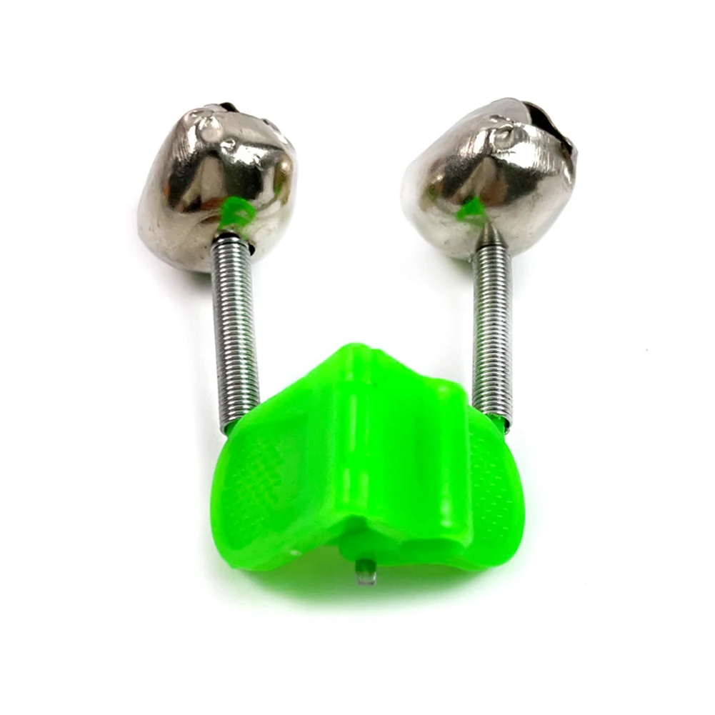 1pc Fishing Bite Alarms Fish Rod Bell Pole Clamp Tip Clip Ring Green  Plastic Outdoor Pesca Iscas Fish Tackle Tools Accessories