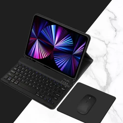 Premium Tablet Keyboard Case with Versatile Compatibility and Streamlined Design for Tab A7  10.4in (Black and Mouse)