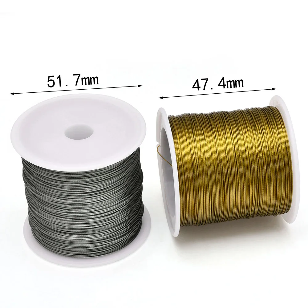 100 m 7-strängiger, mit Nylon beschichteter Stahlperlen-Befestigungsdraht, 0,3/0,35/0,38/0,45/0,5 mm, weicher Basteldraht, anlaufgeschützt, für Schmuck-DIY – Detail 2