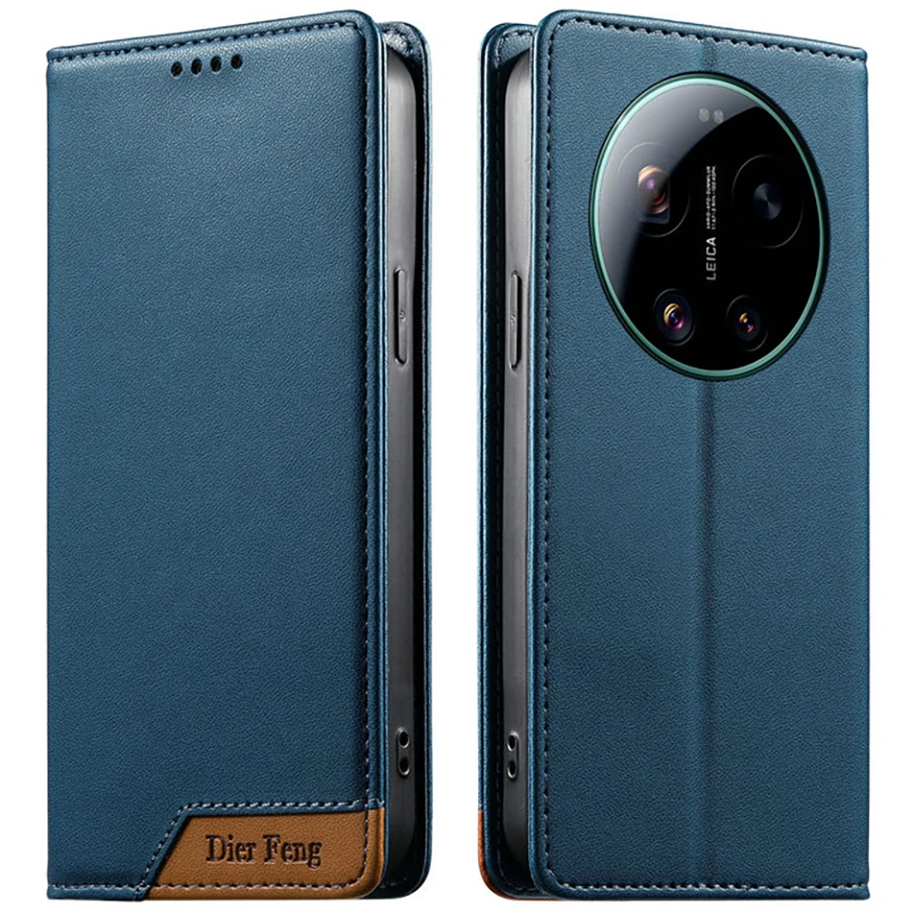 Luxurious RFID Leather Flip Case with Card Holder