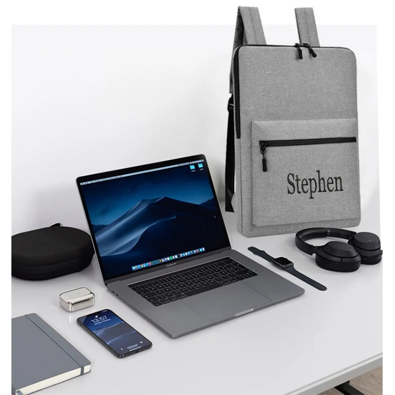 

Double Shoulder Business Computer Backpack For Men, Can Hold 14-15 Inch Nylon Travel And Leisure Personalized Backpack