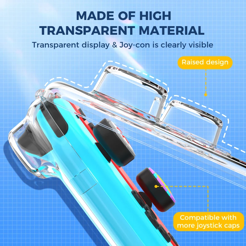 NEW Mini Version PC Transparent Storage Box for Nintendo Switch Joy-Con No-Wristband Version Gifts Gift Joycon Storage Box 2025