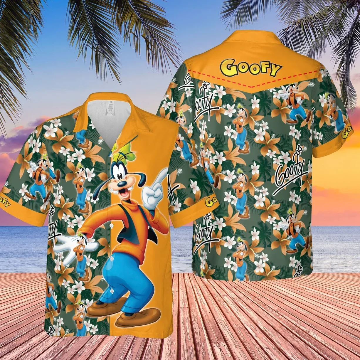 Disney Goofy Hawaiian Shirt Men Summer New Disney Hawaiian Shirt Fashion Casual Tops Vintage Shirts 3