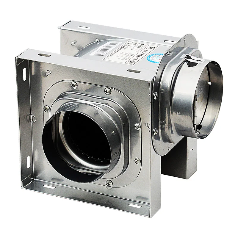

220V Small Household Silent Split Stainless Steel Centrifugal Pipe Fan Powerful Exhaust Fan Exhaust Fan Ventilator