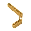 Gobricks 10Pcs High-Tech Accessories 3x7 Double Curved Arm With Shaft Bolt Hole 32009 Educational Building Blocks Technical 2