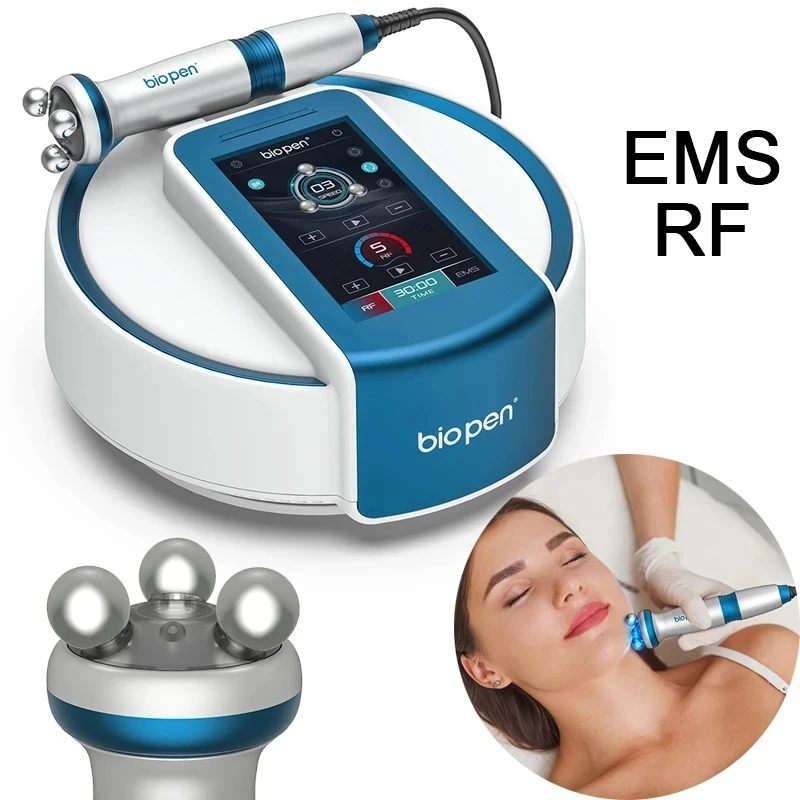 NEW 5 Level RF Facial Lifting Micro-current Anti-aging Beauty Device LED Blue Light Skincare 360 Degree Rotary Massager T6 2024