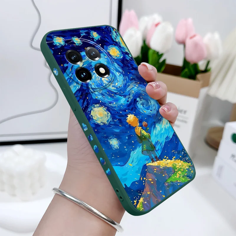 Starry Sky Prince Liquid Silicone Phone Case Cover