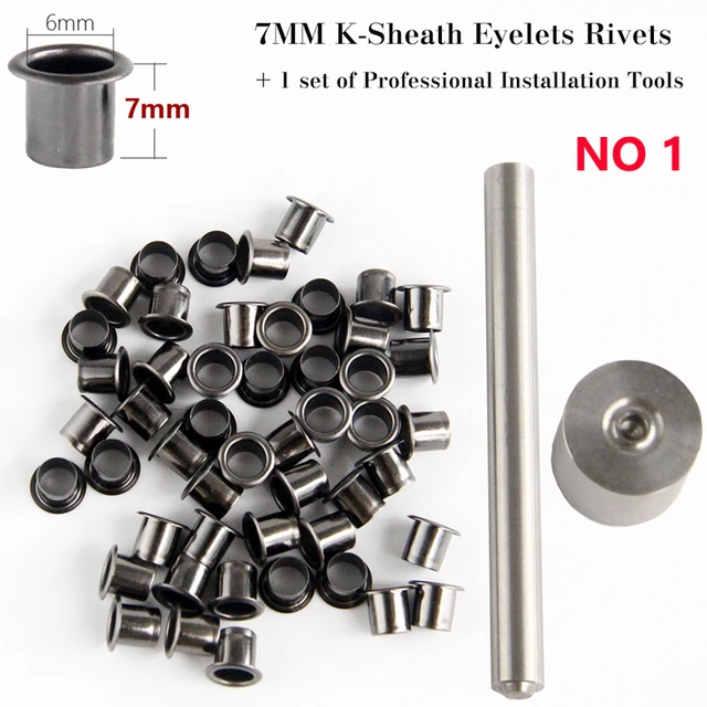 10/50 pcs Stainless Steel Knife Sheath Eyelet Rivet kit Open-End Grommet  Screws DIY set For Kydex Holsters Accessories - AliExpress