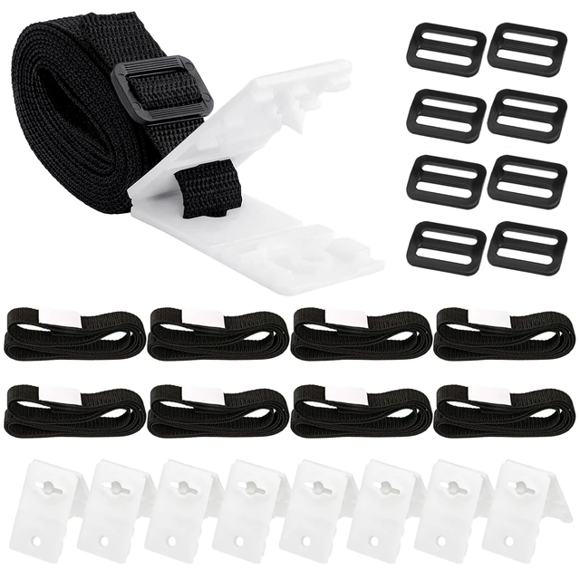 24pcs/8kits Swimming Pool Cover Roller Attachment Straps Kit