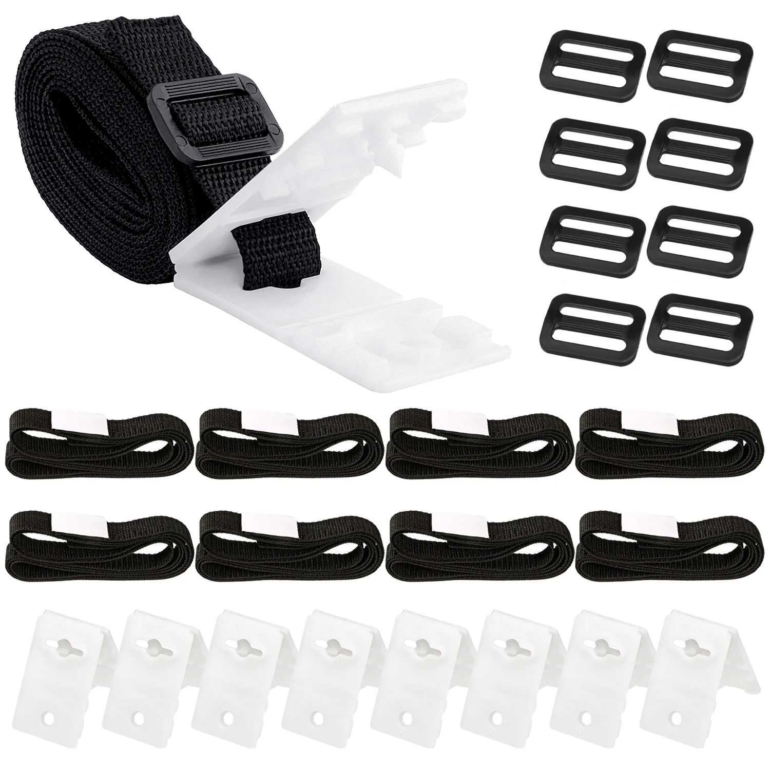 Pool Solar Cover Reel Attachment Kit 8pcs Blanket Straps + 8pcs