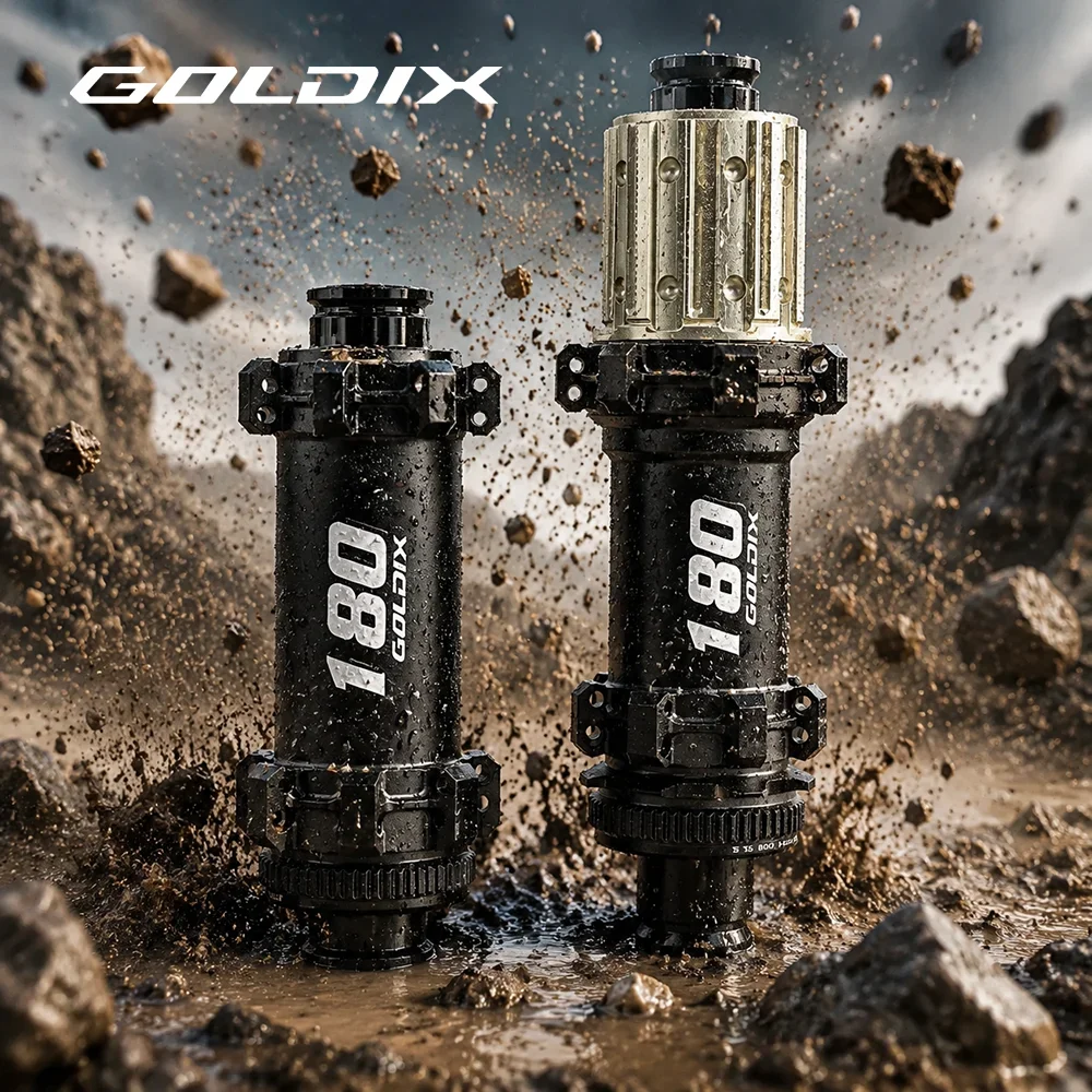 골딕스 M180 MTB 허브 60T 헬리컬 래칫 센터락 6볼트 디스크 브레이크 부스트 쓰루 액슬 HG XD MS 24H 28H 산악자전거 허브