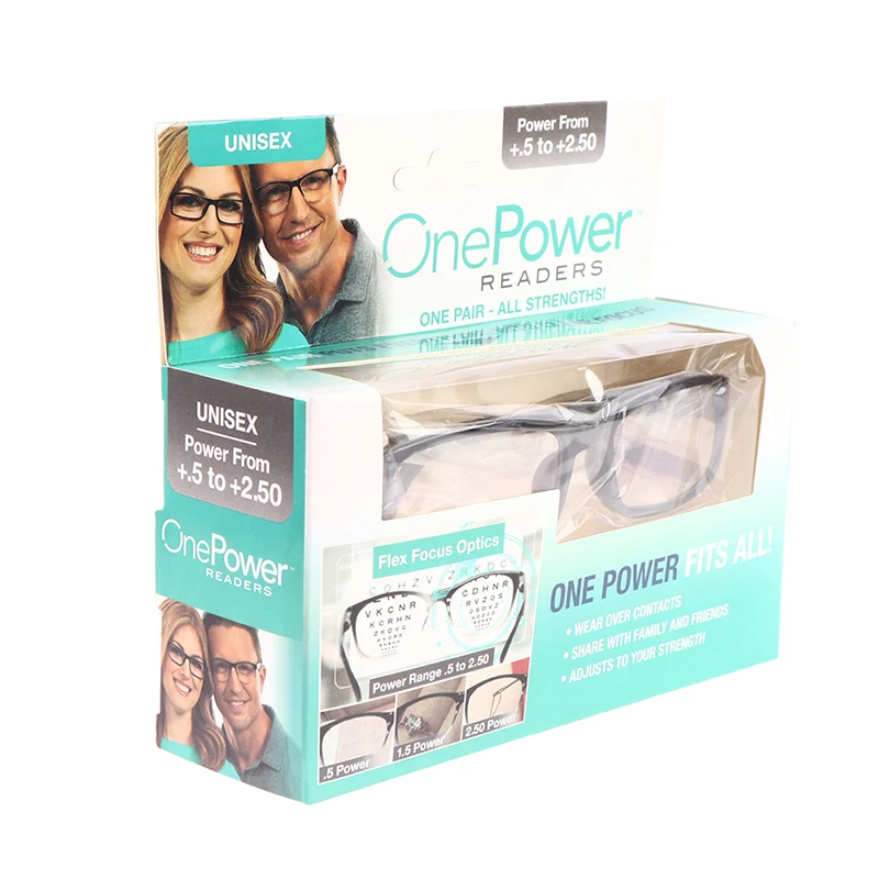 Reading Glasses One Power Auto Adjusting Bifocal Presbyopia