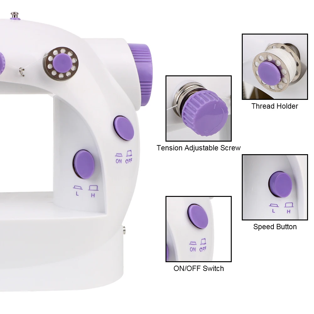 Mini Electric Handheld Sewing Machine Dual Speed