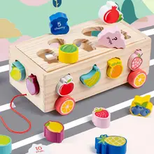 

Useful Geometric Shape Blocks Toy Digital Recognition Vibrant Color Shape Sorting Cube Wooden Shape Sorter
