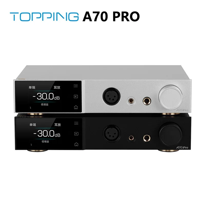 TOPPING A70 Pro Fully Balanced Headphone Amplifier 17000mW*2 Relay Volume Control Preamplifier Remote Control