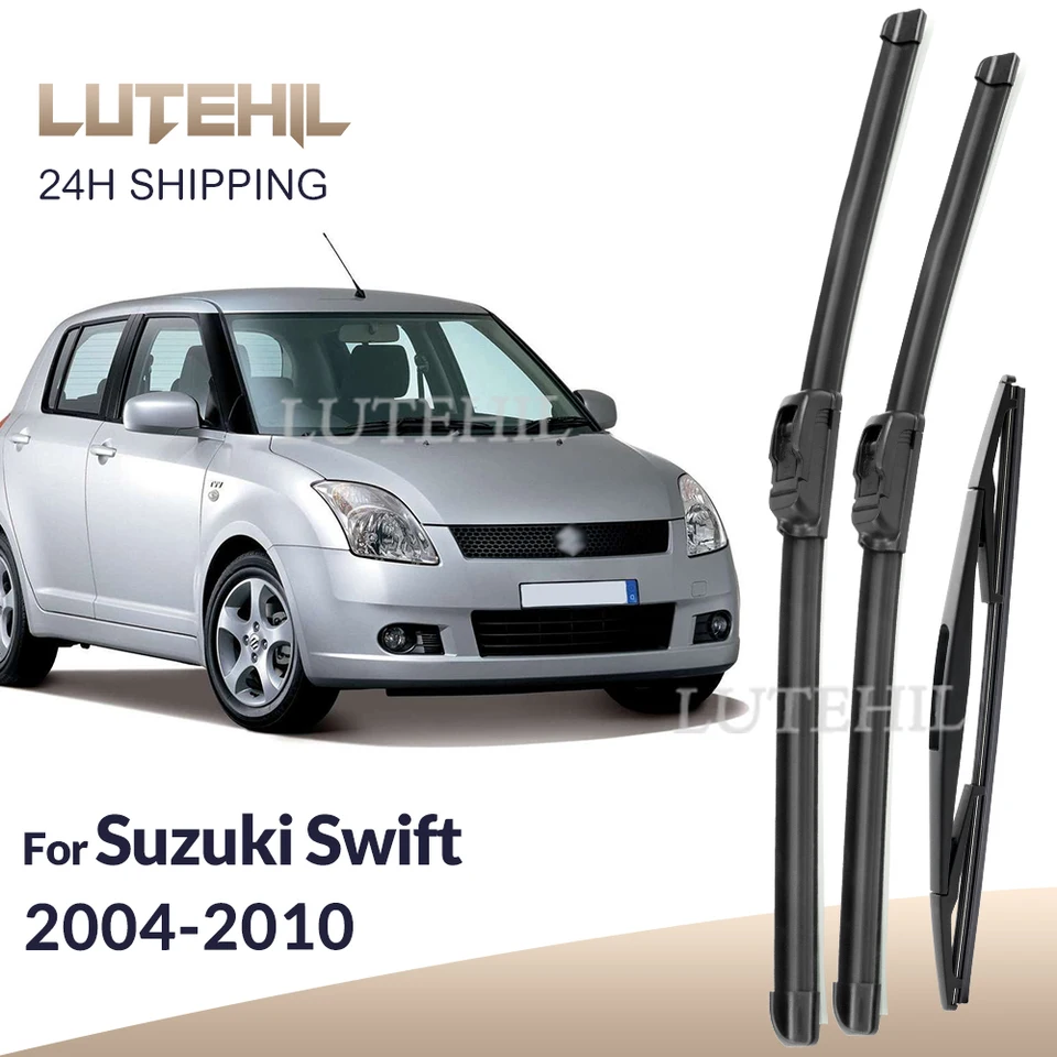 Limpiaparabrisas Para Suzuki Swift Hatchback MK2 (2005-2017) - Tipo U, Sin Marco, 21+18 Pulgadas - Limpia Con Suavidad Y Sin Rayas