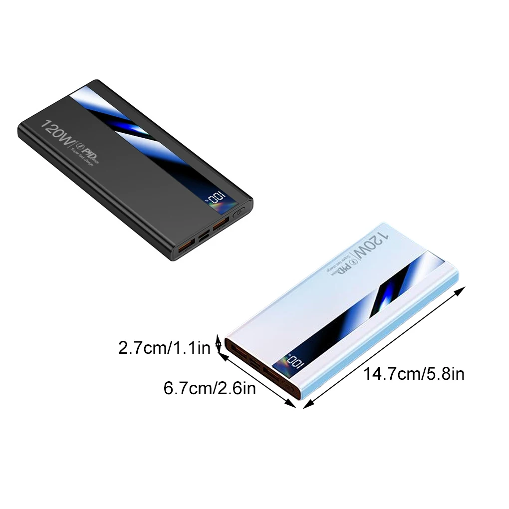 Power Bank da 20000 mAh 120 W Ricarica super veloce PD20W Display digitale Batteria esterna Powerbank per Iphone Samsung Huawei - Image 6