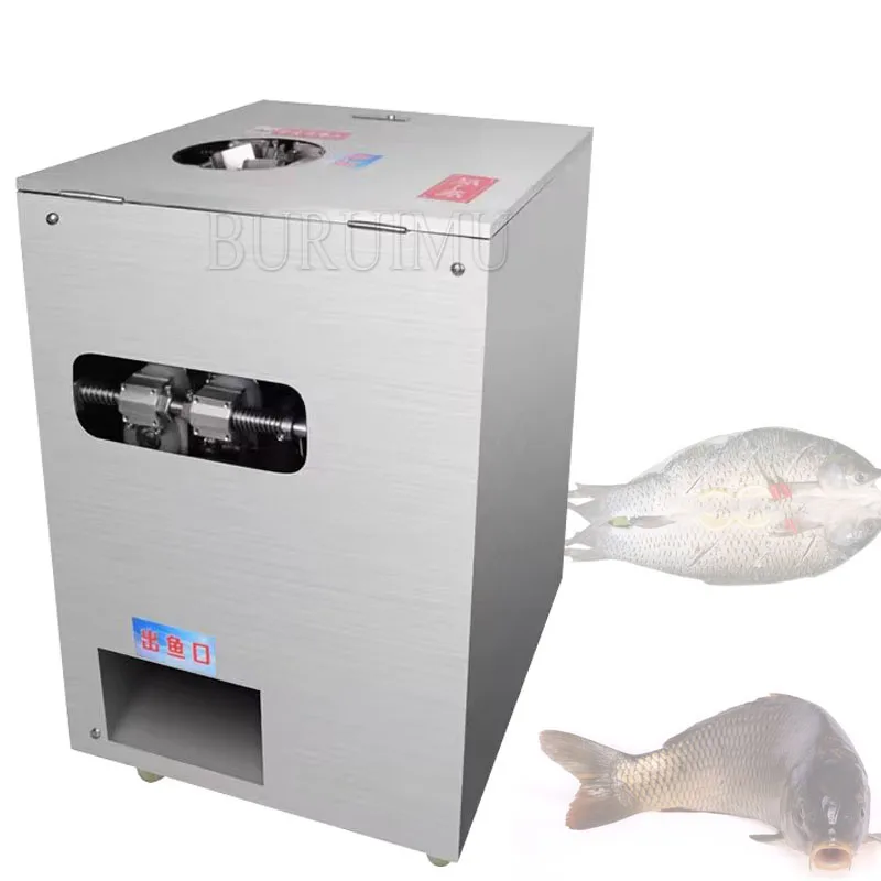 

Fish Scale Processor Open Belly Back Remove Scale Automatic Fish Cleaning Machine Scraping Fish Scale Killing Machine