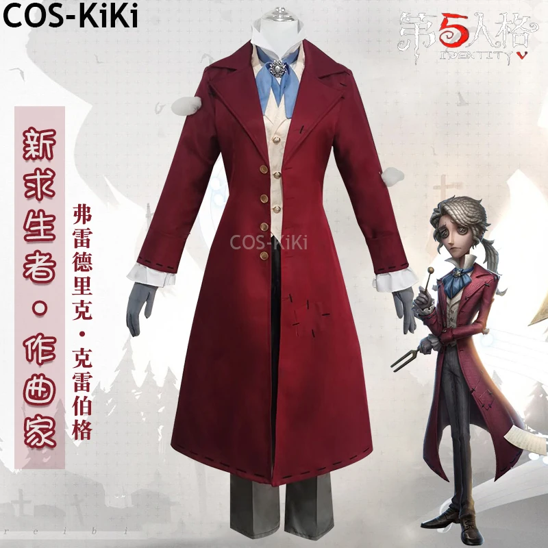 

COS-KiKi Identity V Frederick Kreiburg Composer New Survivor Game Suit Handsome Cosplay Costume Halloween Party Outfit S-XXL