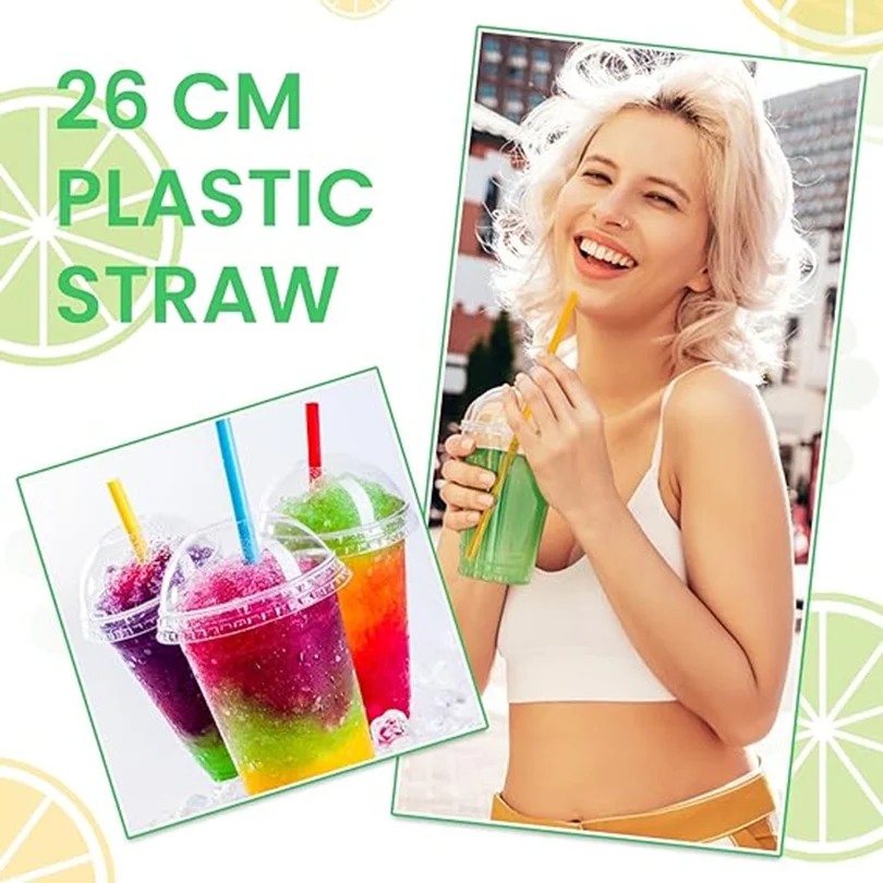100-1000Pcs Multicolor Drinking Straw Disposable Wedding Party Birthday Milk tea Juice Straw Bar Accessories Beverage Wholesale
