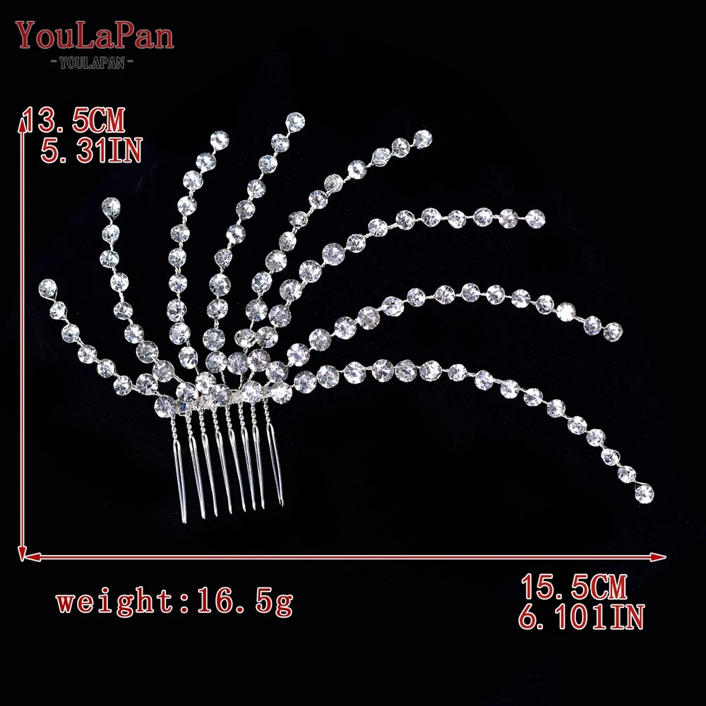 Rhinestone Wedding Hair Comb For Bride And Bridesmaid Hair Clips_voghion.com