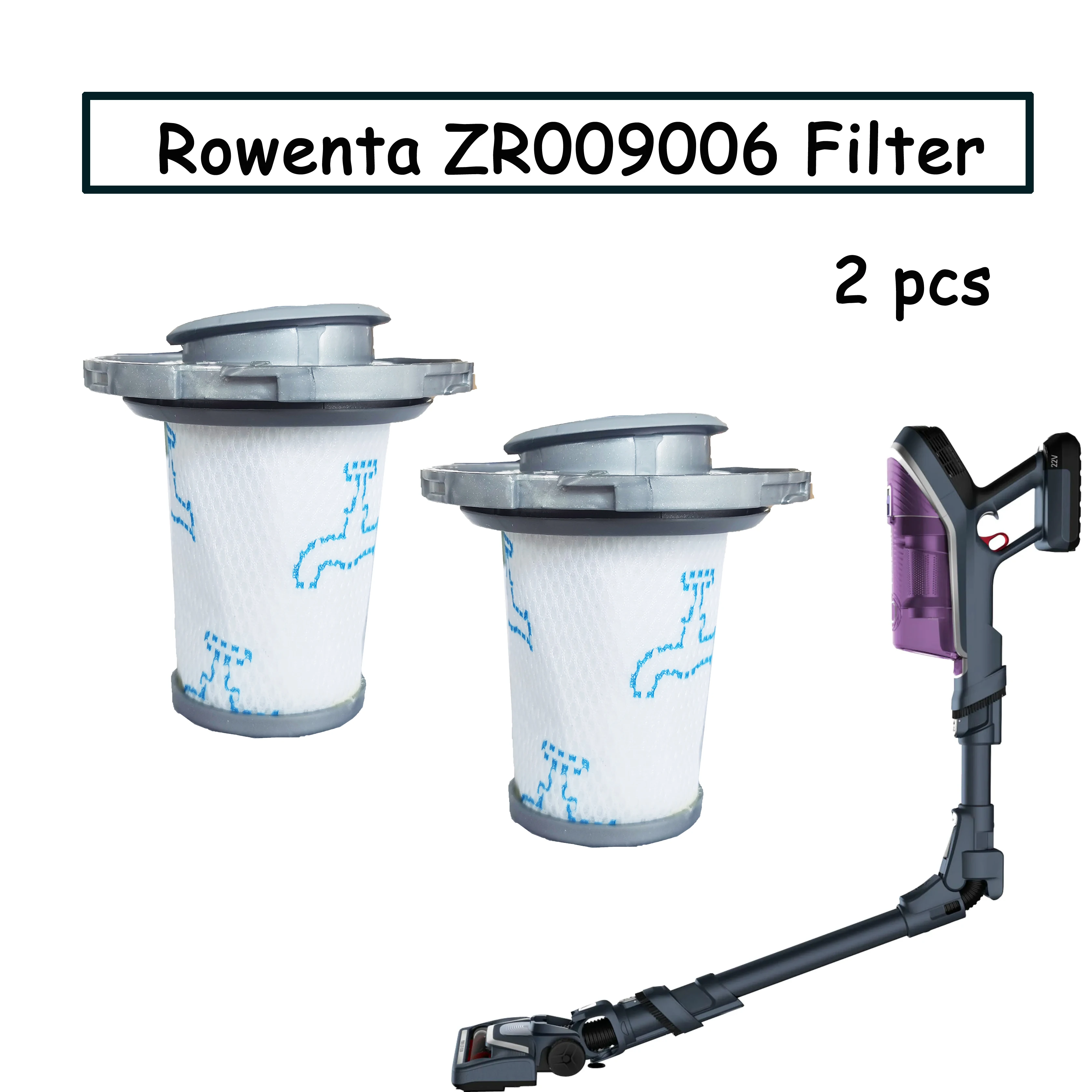 Rowenta-Filtre ZR009006 pour aspirateur sans fil X-Force Flex 8.60 X-Pert  6.60, accessoires de remplacement, appareil ménager