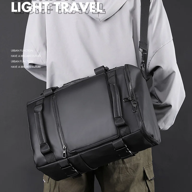 Large Multifunction Backpack Man 15.6 Inch Laptop Business Travel Luggage Rucksack Carry On School Shoulder Bag Mochila XA452C 3