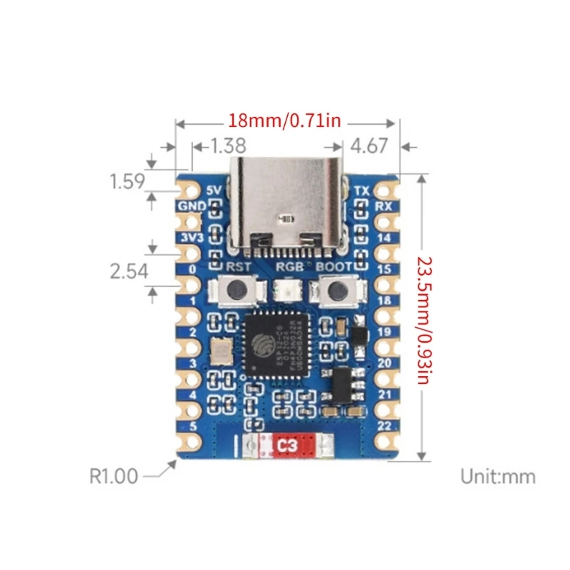 ESP32-C6   , 160MHz ļ, WiFi6 2.4G   μ 32Ʈ  51BE