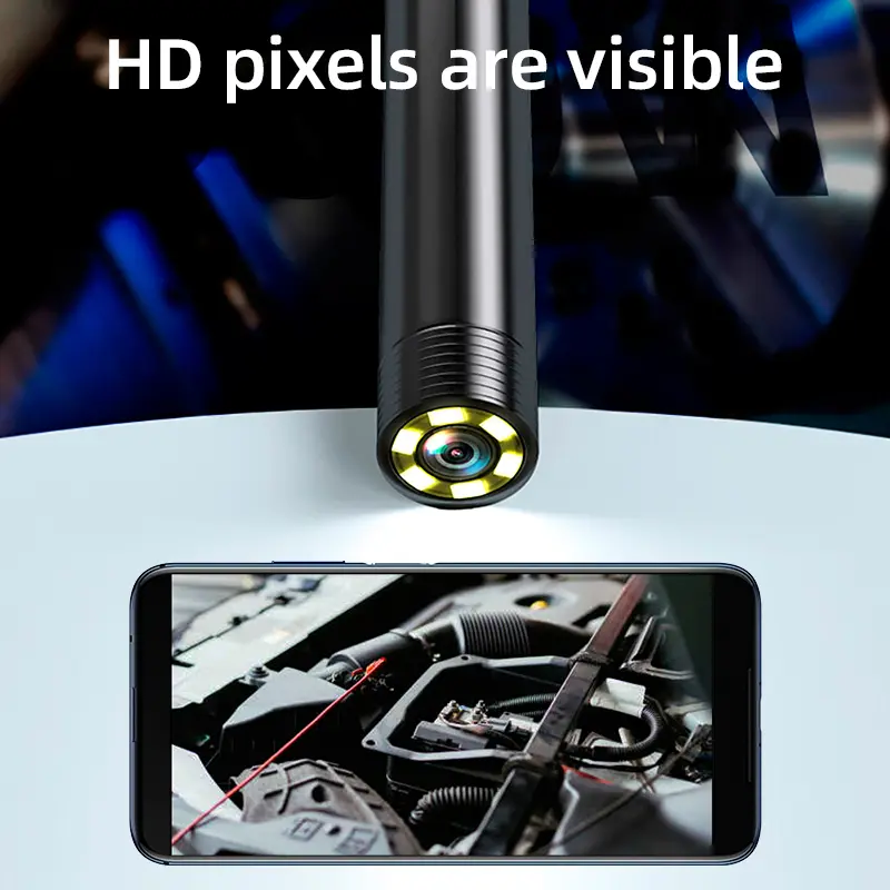 Android Type-C USB Endoscope Camera 7mm Hard Cable Mini Camera for PC Android Phone Endoscope Pipe Type C Endoscope Inspection image 4