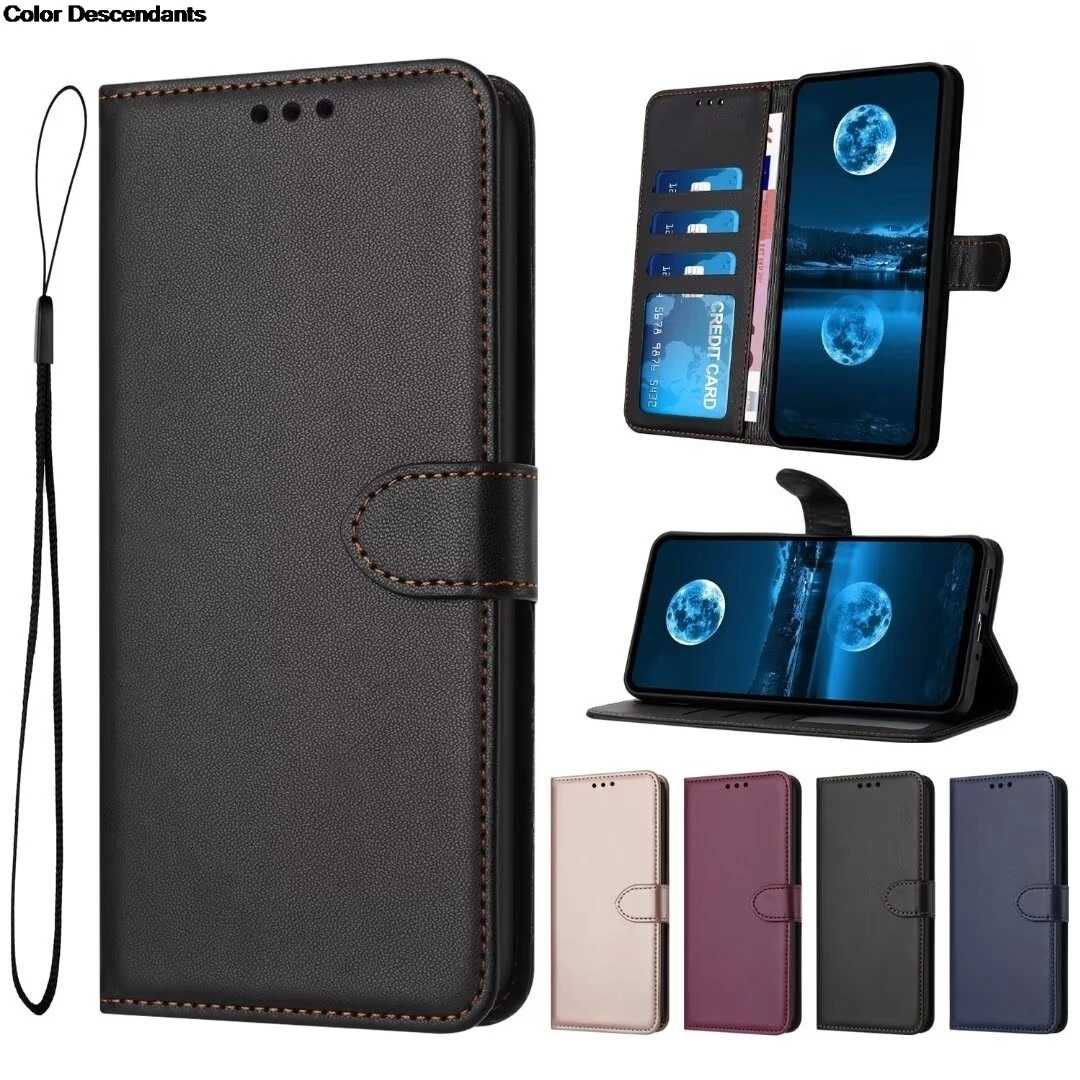 Elegant Flip Leather Wallet Phone Case - Premium Protection with Card Holder & Magnetic Closure