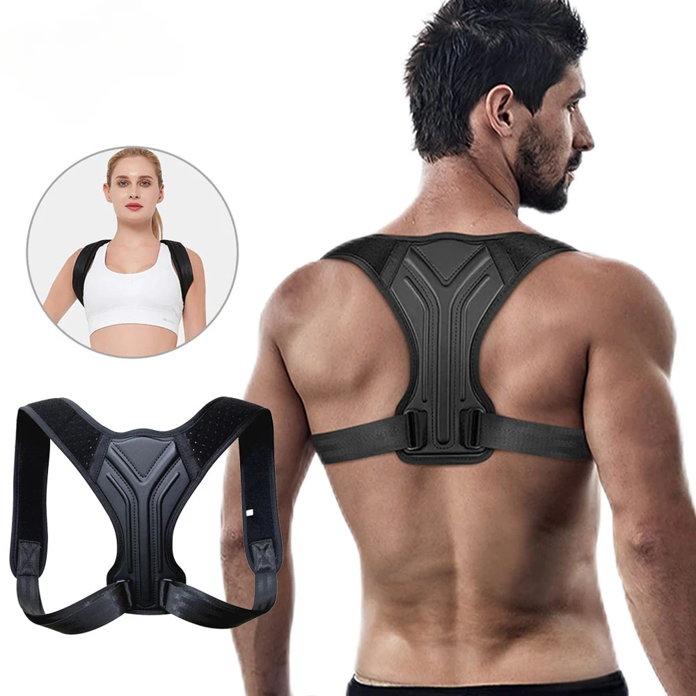 Adjustable Back Shoulder Posture Corrector Belt Clavicle Spine Pain Relief Support Reshape Your Body Home Office Back Neck Brace posture corrector posture correction belt posture corrector belt