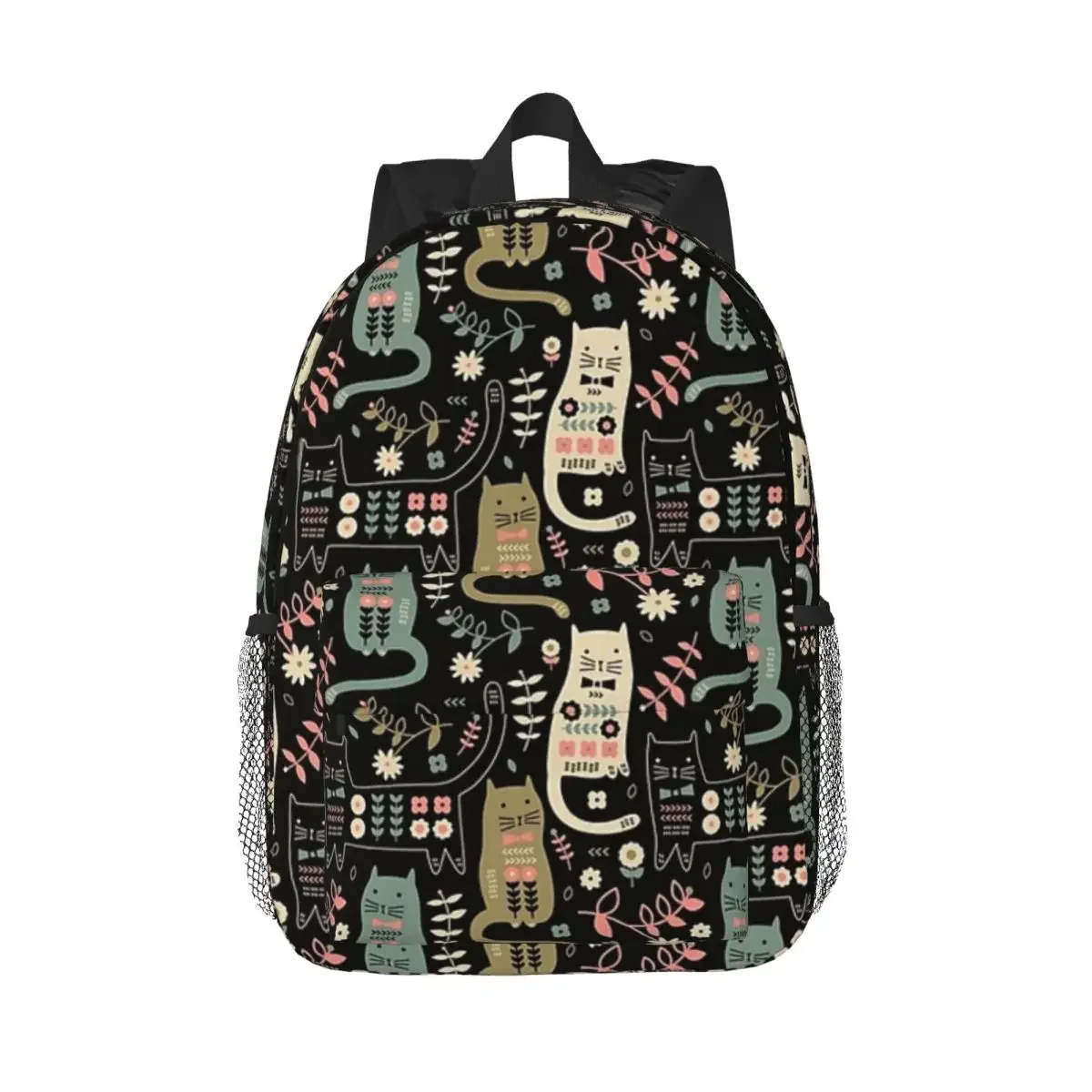 

Cat Folk Backpacks Teenager Bookbag Casual Students School Bags Laptop Rucksack Shoulder Bag Large Capacity