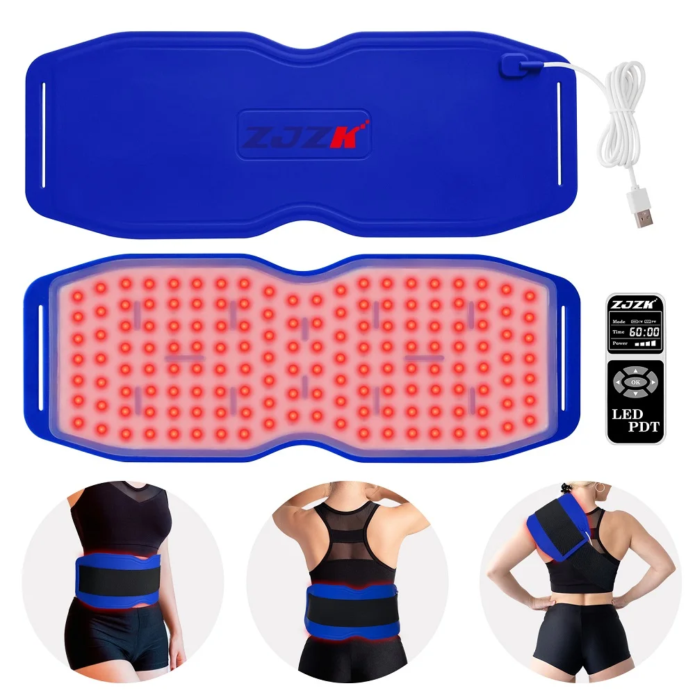 

ZJZK Red Light Therapy Belt LED Infrared Therapy Pad 660nm 850nm 940nm For Weight Loss Reduce Joint Pain Treat Inflammation