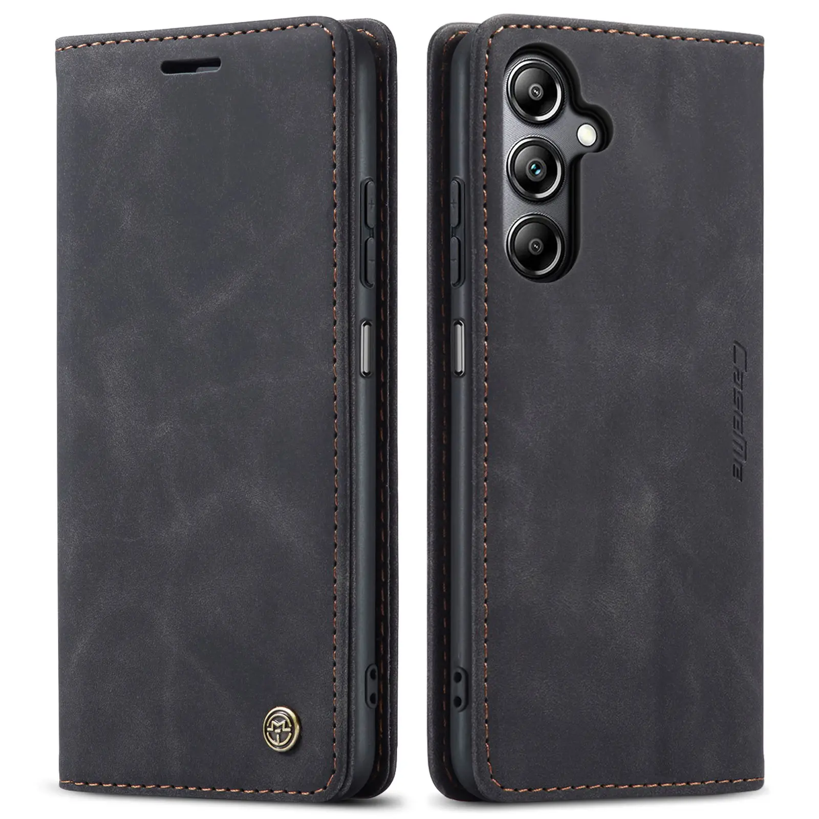 Leather Magnetic Folio Wallet Case with Card Holder – Premium Flip Cover