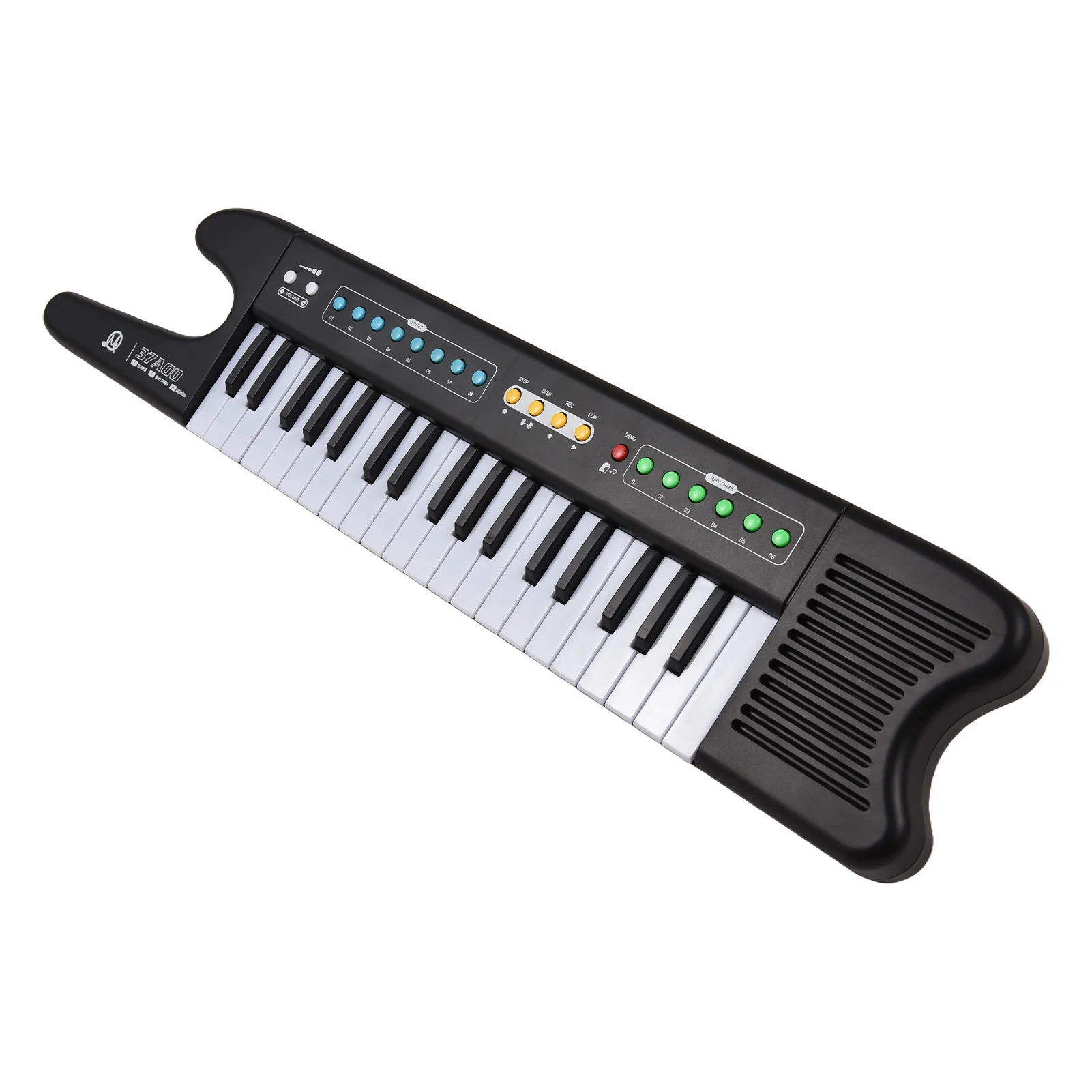 37-Key Electronic Keyboard Piano Portable Mini Electronic Organ Musical Instrument with Microphone Strap Dual Power Modes