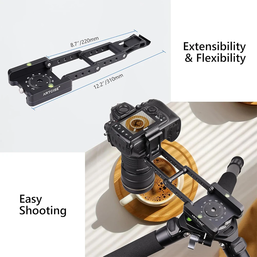 ARTCISE MH5 Z Flex Tilt tripod head aluminum alloy all metal flexible folding 360&deg; panoramic for Canon Nikon Sony DSRL camcorder