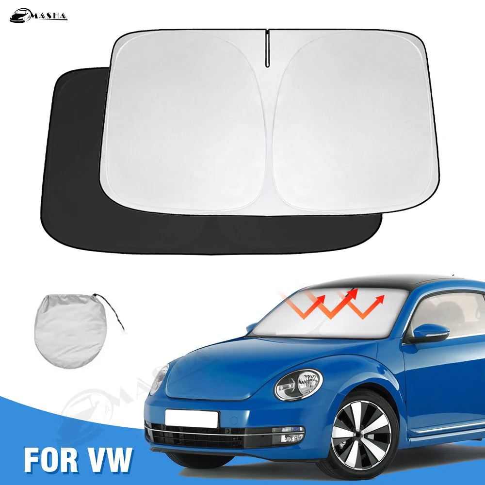 

Солнцезащитный козырек на лобовое стекло для Volkswagen VW Beetle 2012-2021 2022 аксессуары солнцезащитный козырек защита складные блоки УФ лучи