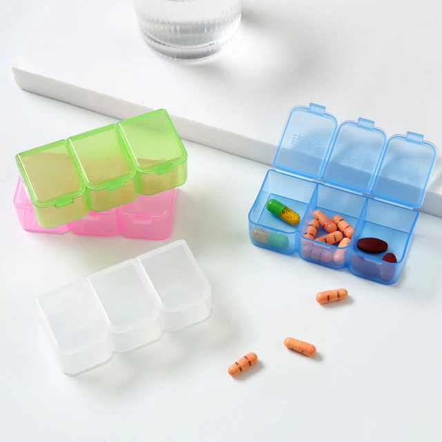 3 Grids Medicine Box Pill Storage