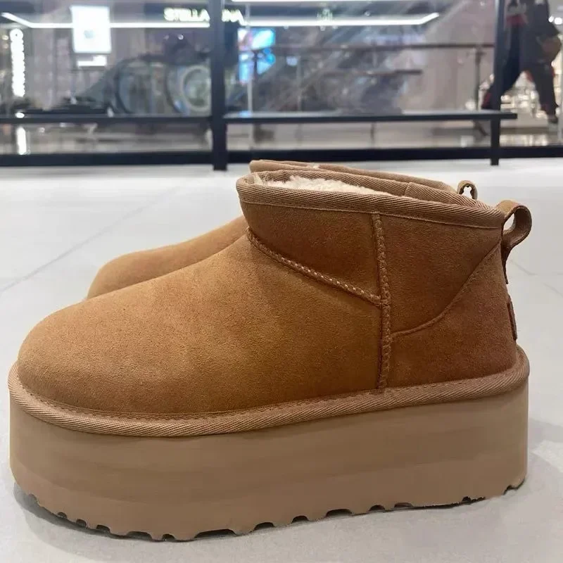Women Suede Platform Boots Women's Hippy Genuine Suede Pull On Platform Boot Memory Foam
