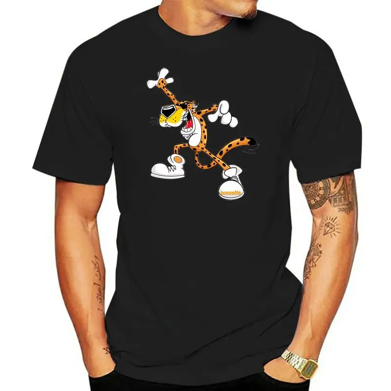 Maglietta Da Uomo In Cotone Manica Corta Cheetos Chester Nera