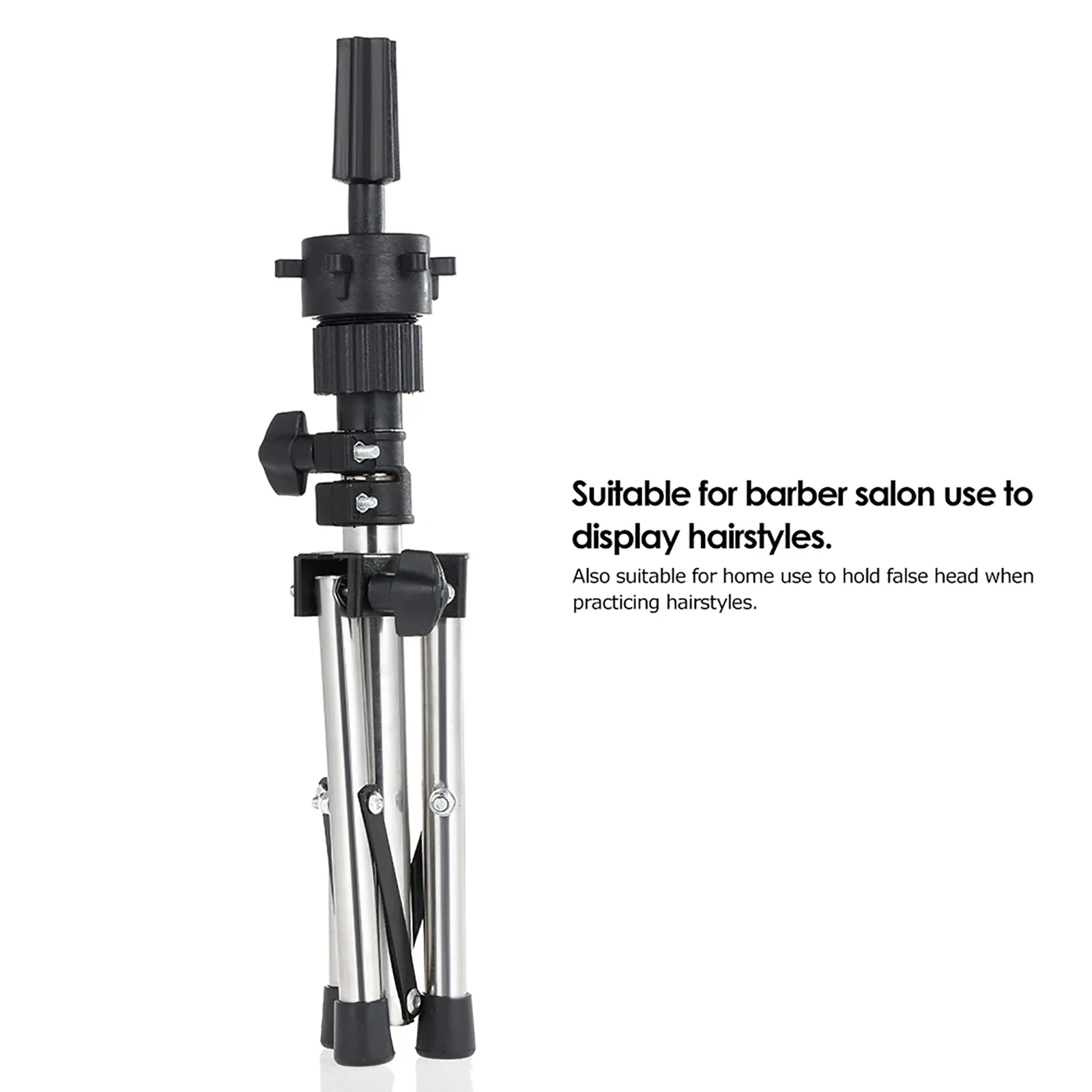 Adjustable Salon Hairdressing Tripod Hairdressing Training Mannequin Head Holder False Head Holder Mold Clamp